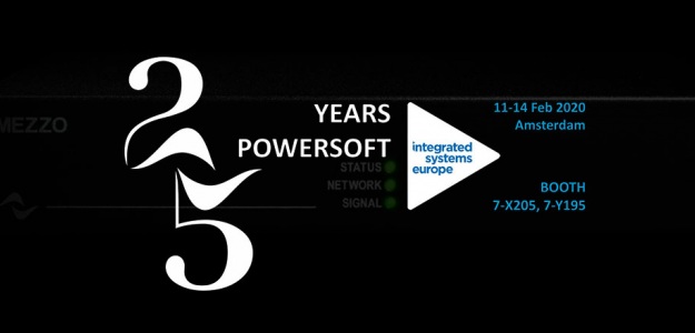 Powersoft będzie świętował 25-lecie na targach ISE 2020