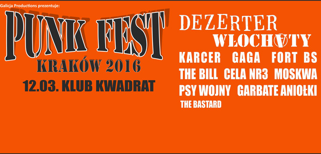 Punk Fest 2016 w Klubie Kwadrat