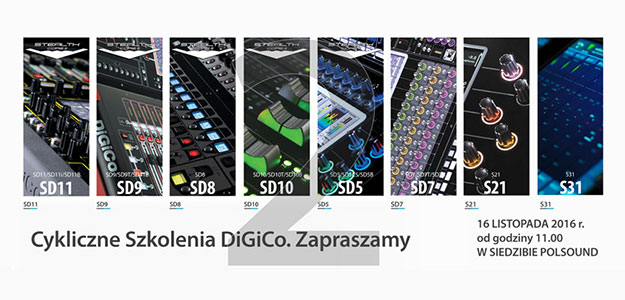 Szkolenie z obsługi konsolet DiGiCo już 16 listopada w Łomiankach