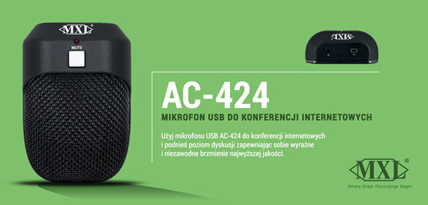 MXL AC-424 - Mikrofon USB z myślą o rozmowach przez Internet