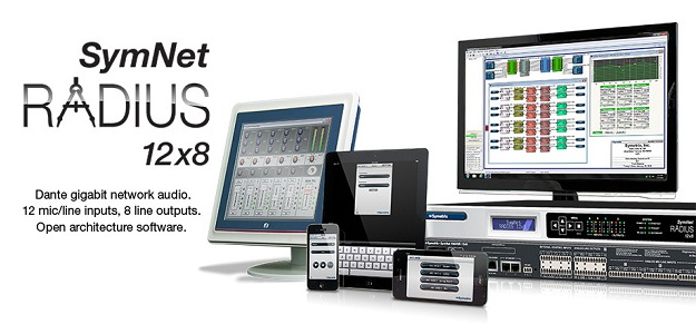 SYMETRIX:  SymNet Radius 12x8 w sieci Dante obsługuje miejski system nagłośnieniowy w USA