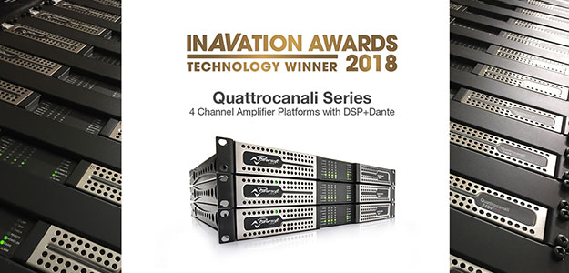 Powersoft Quattrocanali z nagrodą InAVationAwards2018