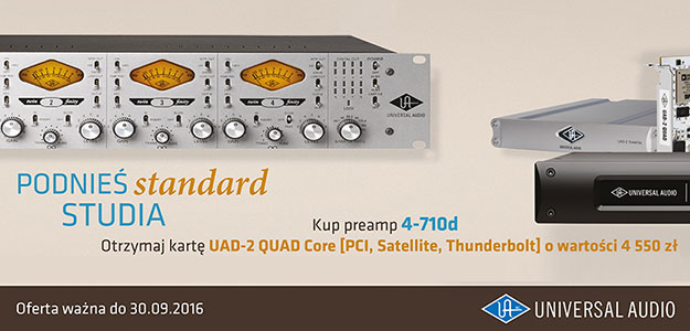 Karta UA UAD-2 Quad Core gratis przy zakupie preampu 4-710d