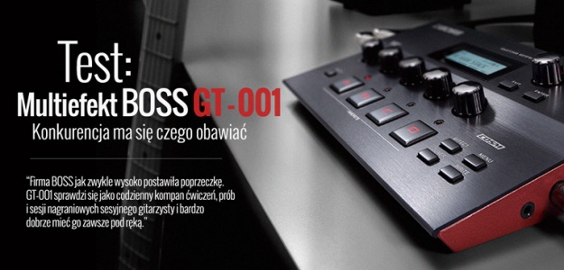 Test multiefektu gitarowego BOSS GT-001 w Infomusic.pl