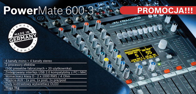 Kup Dynacorda PowerMate 600-3 w jeszcze niższej cenie!