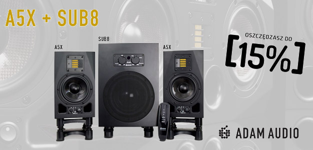 Adam Audio: Monitory A5X - Promocyjny zestaw z subwooferem  