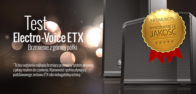 Aktywny zestaw Electro-Voice ETX na testach w Infomusic.pl