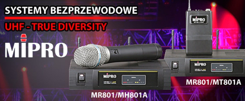 MIPRO: zaawansowane zestawy UHF True Diversity MR 801 w super cenach!
