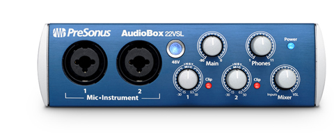 PreSonus AudioBox 22 VSL - mikser StudioLive w interfejsie audio?
