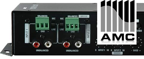Kompaktowy wzmacniacz instalacyjny AMC iCOM 2X15