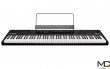 Alesis Recital - przenośne pianino cyfrowe z półważpną klawiaturą - zdjęcie 3
