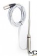 Rduch MEGw-15/75 - mikrofon elektretowy, mikrofon gęsia szyja 75cm, kolor srebrny - zdjęcie 3