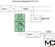Rduch TX100 - reduktor napięcia z instalacji 100V do kamery rejestratora - zdjęcie 2