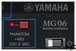Yamaha MG06 - mikser dźwięku 2 kanały mikrofonowe - zdjęcie 6