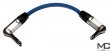 MC Audio Patch 15 - przewód do efektów gitarowych 15cm, niebieski, złącza Neutrik - REAN - zdjęcie 1