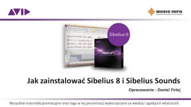 Instalacja Sibelius 8 i Sibelius Sounds