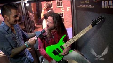 Rusty Cooley jams on his new &quot;Nuclear Green&quot; Dean RC7 Guitar for the first time!