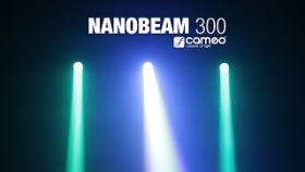 Cameo NanoBeam 300 - 1 x 30 W Cree LED RGBW Mini Moving Head with Unlimited Pan incl. IR-Remote