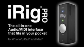 iRig PRO - The all-in-one Audio/MIDI interface that fits in your pocket for iPhone, iPad and Mac.