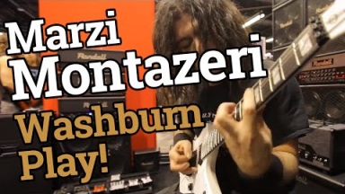 Marzi Montazeri o swojej sygnowanej gitarze Washburn - Zobacz jak gra mistrz!