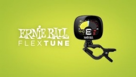 Ernie Ball FlexTune Clip-On Tuner. Clip On. Tune Up. Rock Out.