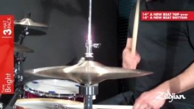 Cymbal - Zildjian 3 Hat Pack - 14&quot; HiHat Pack -  14&quot; A New Beat Top over 14&quot; New Beat Bottom