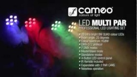 Cameo Light Multi PAR 3- Compact 28 x 8 W QUAD colour LED Lighting Set