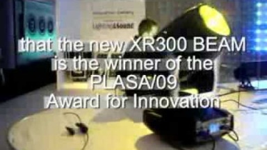 The XR300 BEAM by D.T.S. wins the PLASA 2009 AWARD FOR INNOVATION