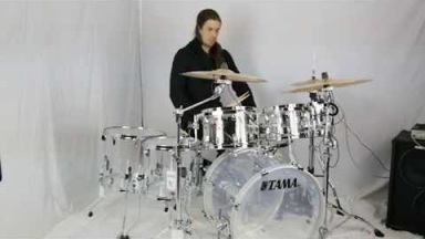 Tama Silverstar Mirage 7pc Acrylic Drum Set - Crystal Ice Clear - Exclusive Greenbriermusic Kit