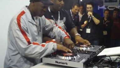Cutmaster Swift and DJ Pogo on Numark's NS7