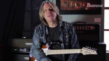Andy Timmons on the features and design of his AT10P Ibanez signature model