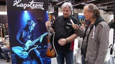 Hagstrom's Fantomen Ghost signature guitar at Musikmesse Frankfurt 2017