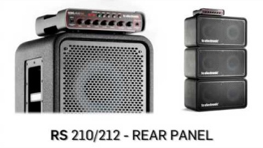 RS210/212 bass cabinets rear