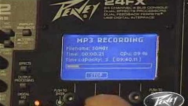 Peavey FX&amp;#8482; series mixers the digital processing section